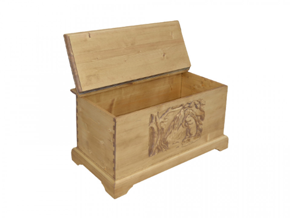 Skrzynia, kufer z drewna