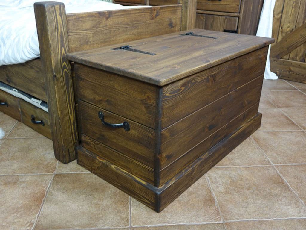 Skrzynia drewniana, rustykalna