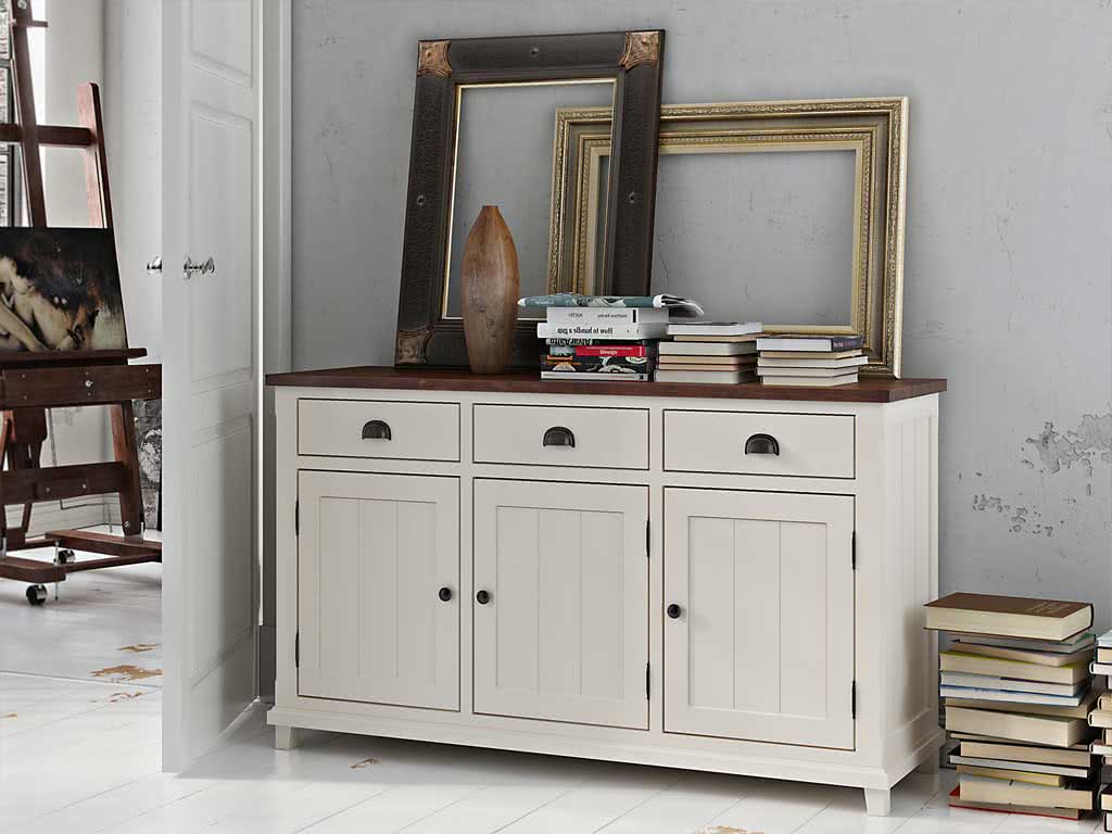 Komody stylowe drewniana biała