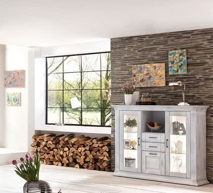 meble drewniane, witryny z drewna