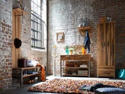 meble drewniane, styl industrialny