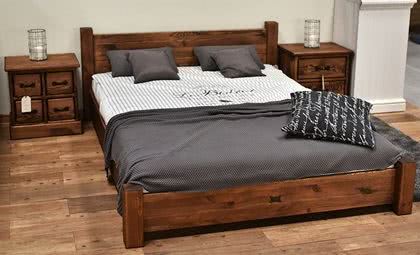 meble drewniane, ł&oacute;żko