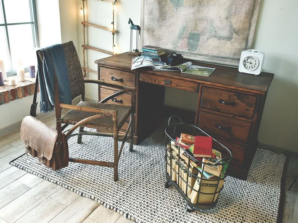 biurko drewniane rustyk