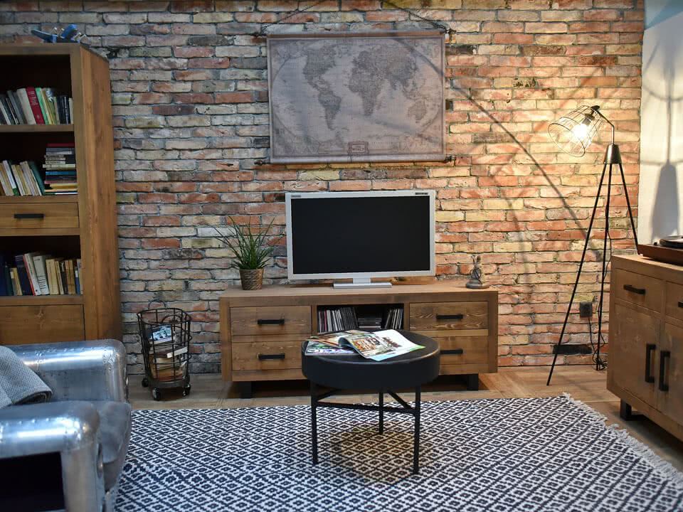 meble z drewna do salonu