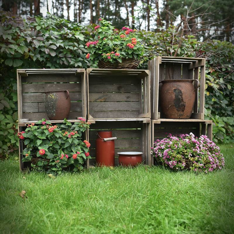 Drewniana skrzynka na owoce