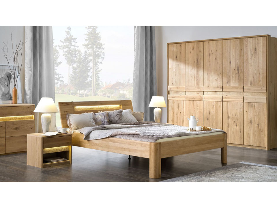 Łóżko dębowe Łóżko dębowe